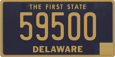 DE license plate 59500