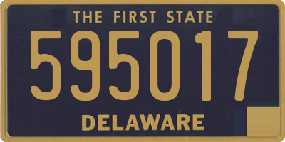 DE license plate 595017