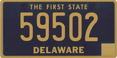 DE license plate 59502