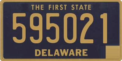 DE license plate 595021