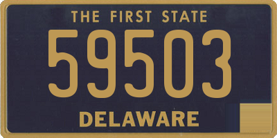 DE license plate 59503
