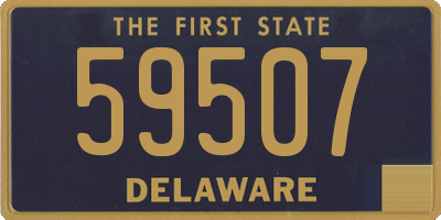 DE license plate 59507