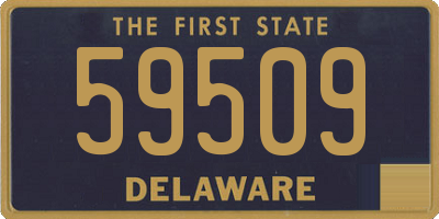 DE license plate 59509