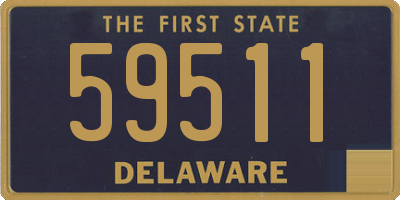 DE license plate 59511