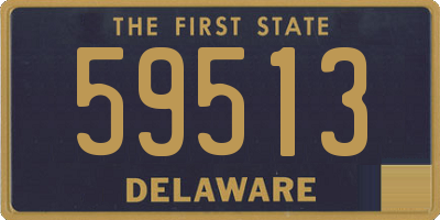 DE license plate 59513