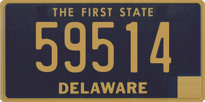 DE license plate 59514