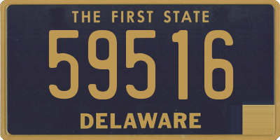 DE license plate 59516