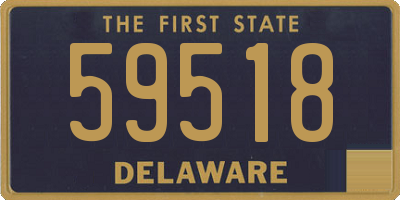 DE license plate 59518