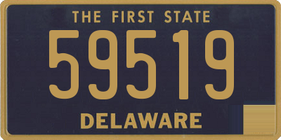 DE license plate 59519