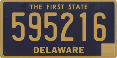 DE license plate 595216