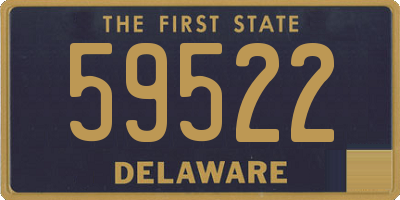 DE license plate 59522