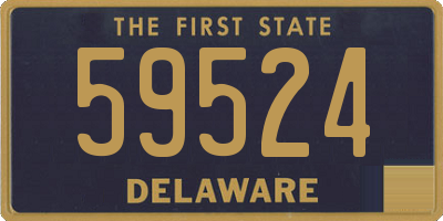 DE license plate 59524