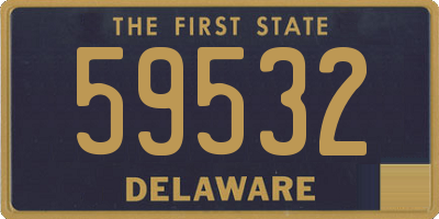 DE license plate 59532
