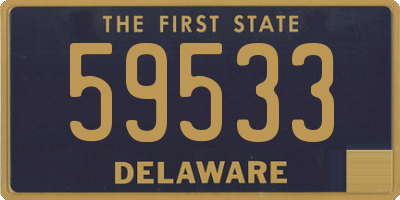 DE license plate 59533