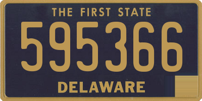 DE license plate 595366