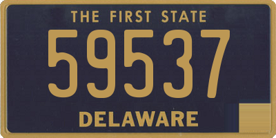 DE license plate 59537