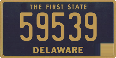 DE license plate 59539