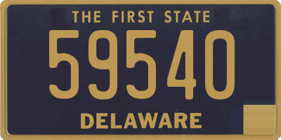 DE license plate 59540