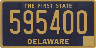 DE license plate 595400