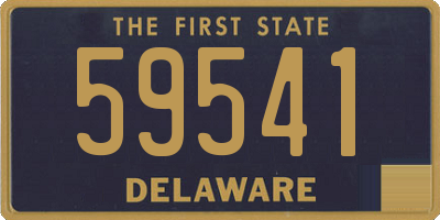 DE license plate 59541