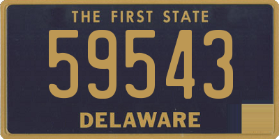 DE license plate 59543