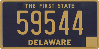 DE license plate 59544