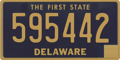 DE license plate 595442