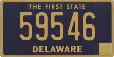 DE license plate 59546