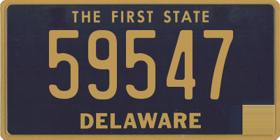 DE license plate 59547