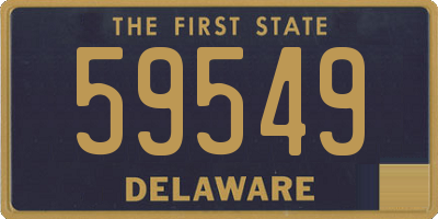 DE license plate 59549