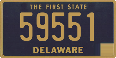 DE license plate 59551