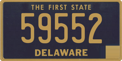 DE license plate 59552