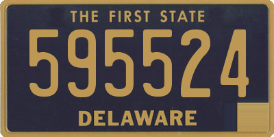 DE license plate 595524