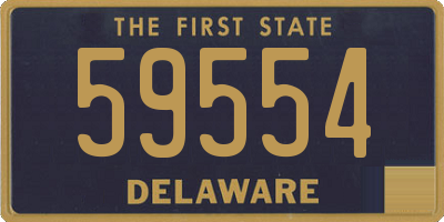 DE license plate 59554