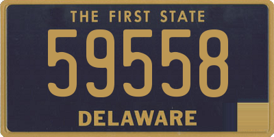 DE license plate 59558