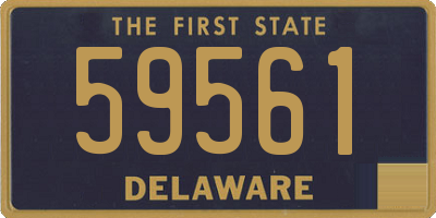 DE license plate 59561