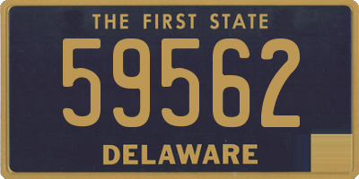 DE license plate 59562