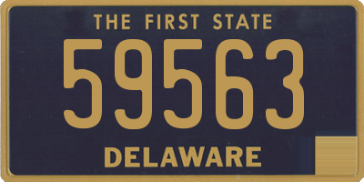 DE license plate 59563