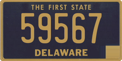 DE license plate 59567