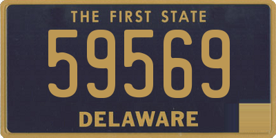 DE license plate 59569