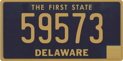 DE license plate 59573