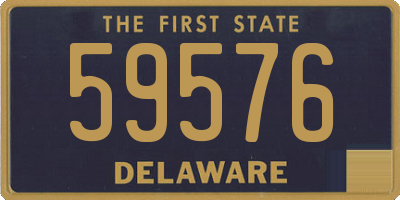 DE license plate 59576