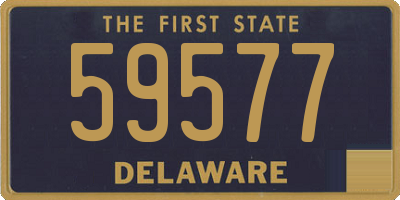 DE license plate 59577