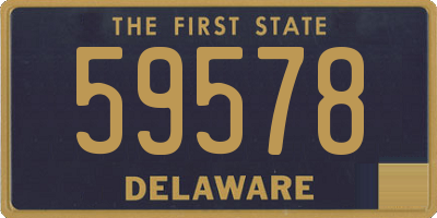 DE license plate 59578