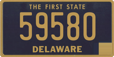 DE license plate 59580