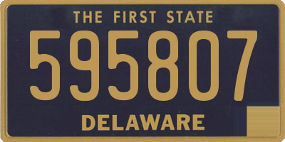 DE license plate 595807