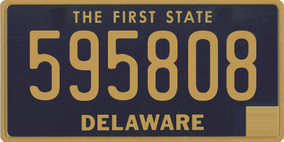 DE license plate 595808