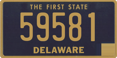 DE license plate 59581