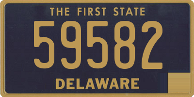 DE license plate 59582