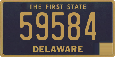 DE license plate 59584